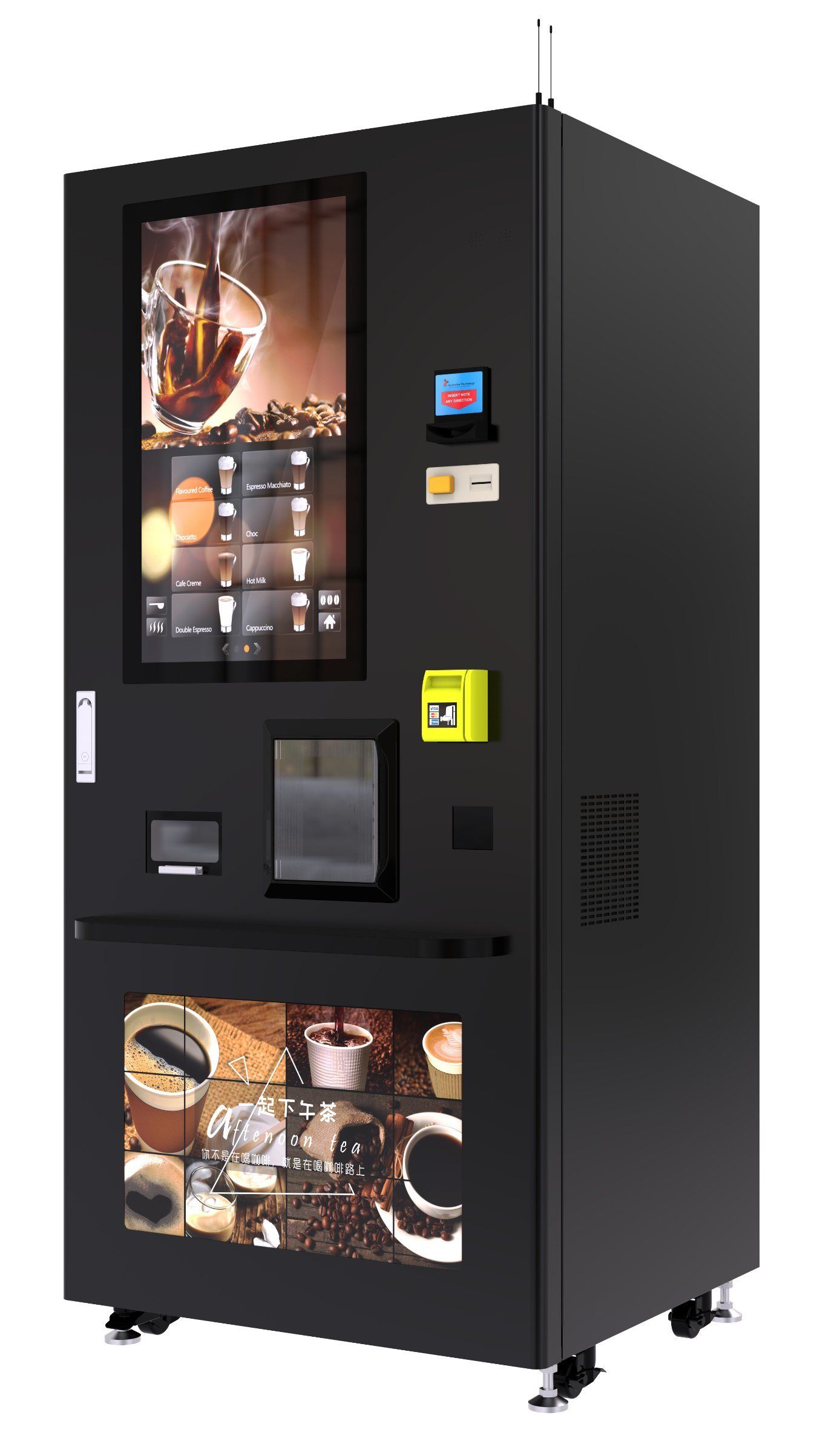 Modern self-service coffee vending machine